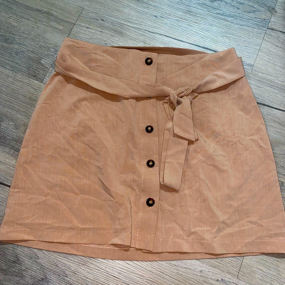 CREAM BUTTON UP SKIRT FOR SALE!